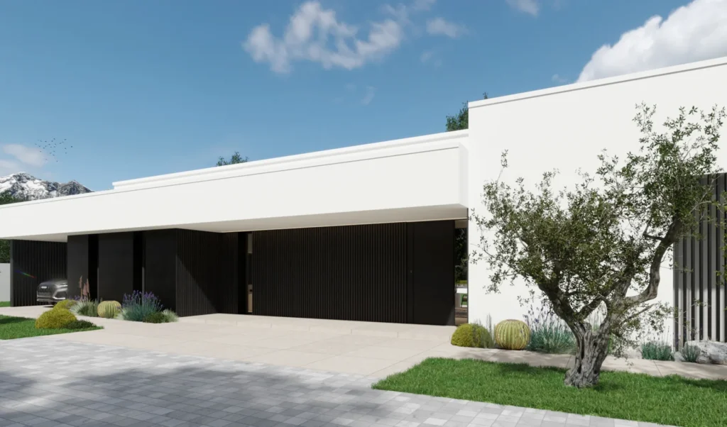 Garaje Vivienda diseño moderno. Nuba Arquitectura